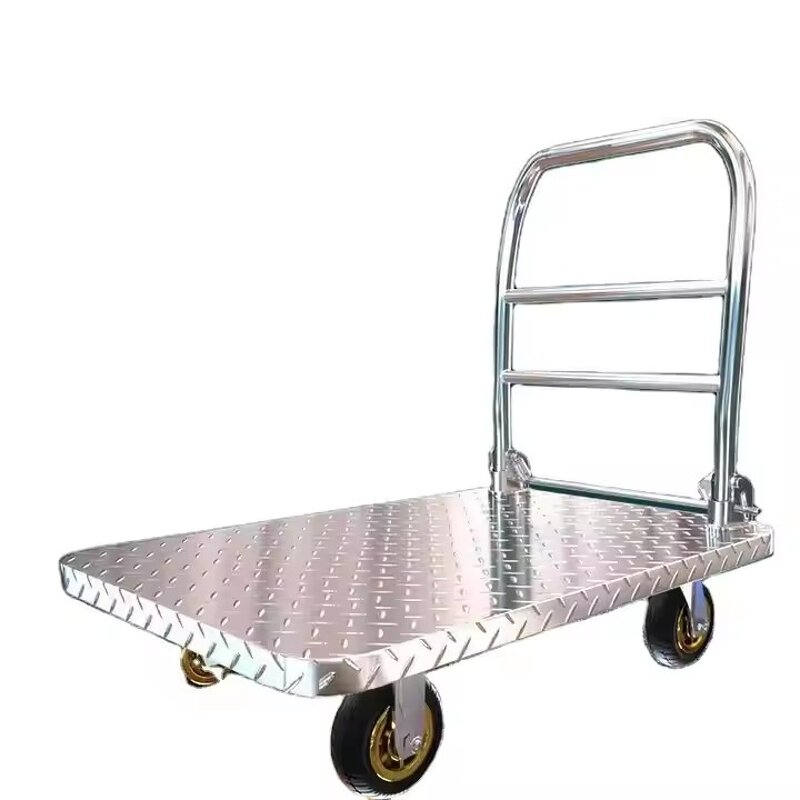 Warehouse Trolley Supplier - OEM Household Flatbed Steel Pallet Truck