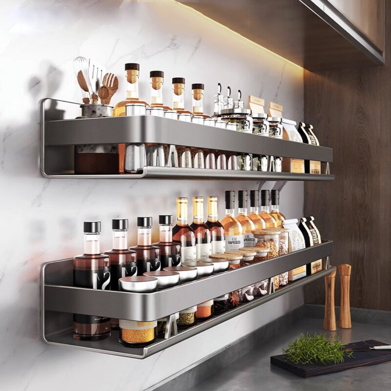 Stainless Steel Spice Rack Supplier - OEM Simple Detachable Washable