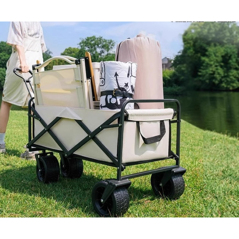 Camping Folding Trolley Factory - OEM Collapsible Wagon Outdoor Cart