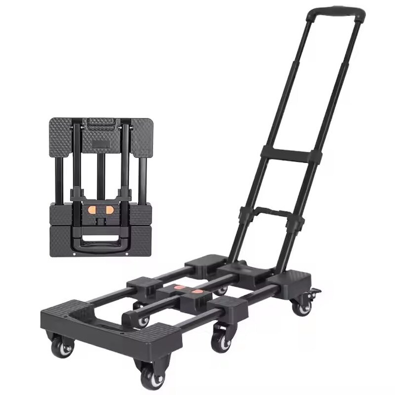 Portable Hand-Pull Truck Manufacturer - OEM Six-Wheel Foldable Cargo