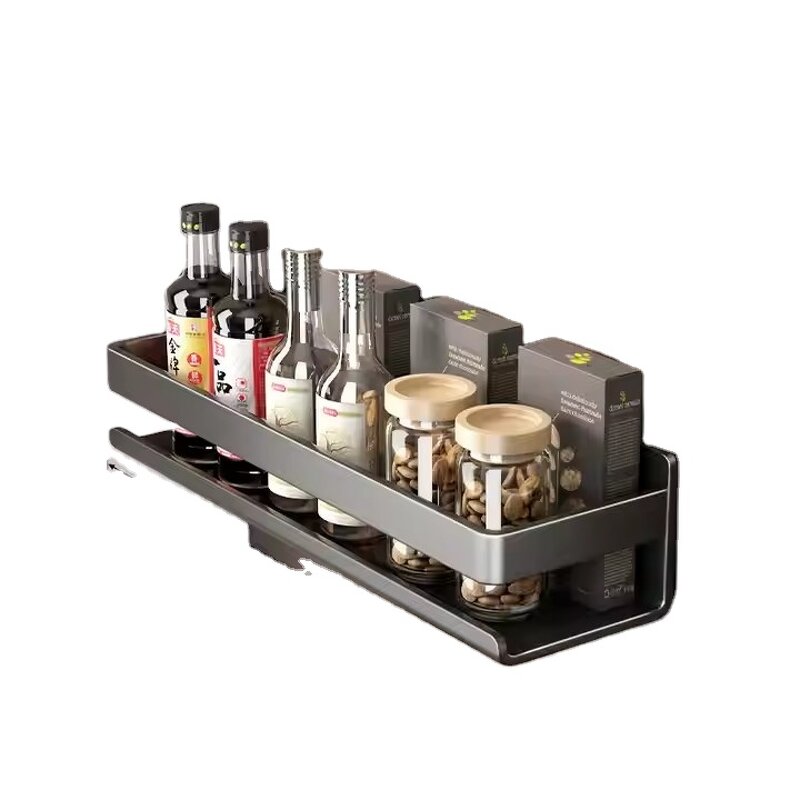 Wall-Mounted Kitchen Shelves Supplier - OEM Multi-Layer Seasoning Racks