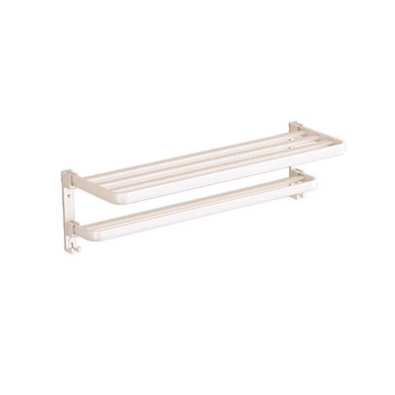Bath Towel Rack Manufacturer - OEM Jieer Cream Wind Non-punch Shelf