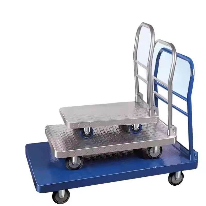 Warehouse Trolley Supplier - OEM Household Flatbed Steel Pallet Truck