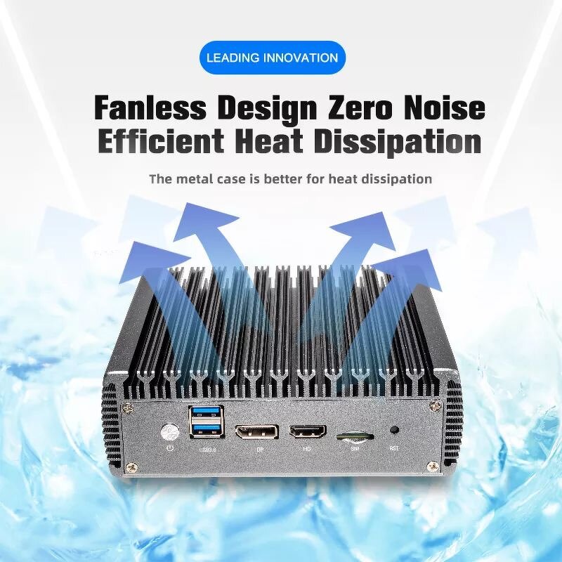 New Factory Fanless Mini PC Manufacturer - OEM Celeron J4125 VPN