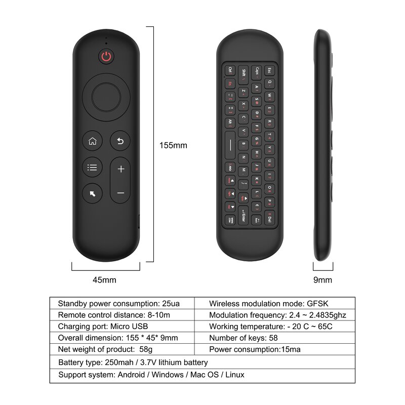 Rii Mini I8 Keyboard Factory - OEM Air Mouse Multi-Media Remote