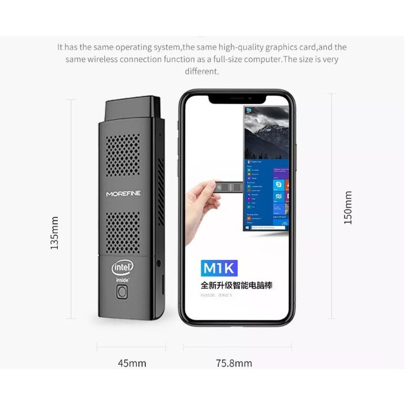 Pocket PC Computer Supplier - OEM Small Size Portable WIN10 Stick