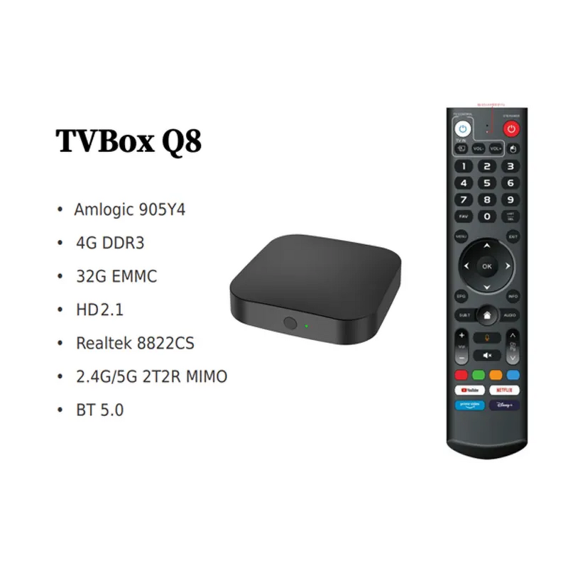 Q8 S905Y4 8k Android Tv Box Manufacturer - OEM VS ATV OS 4k HD