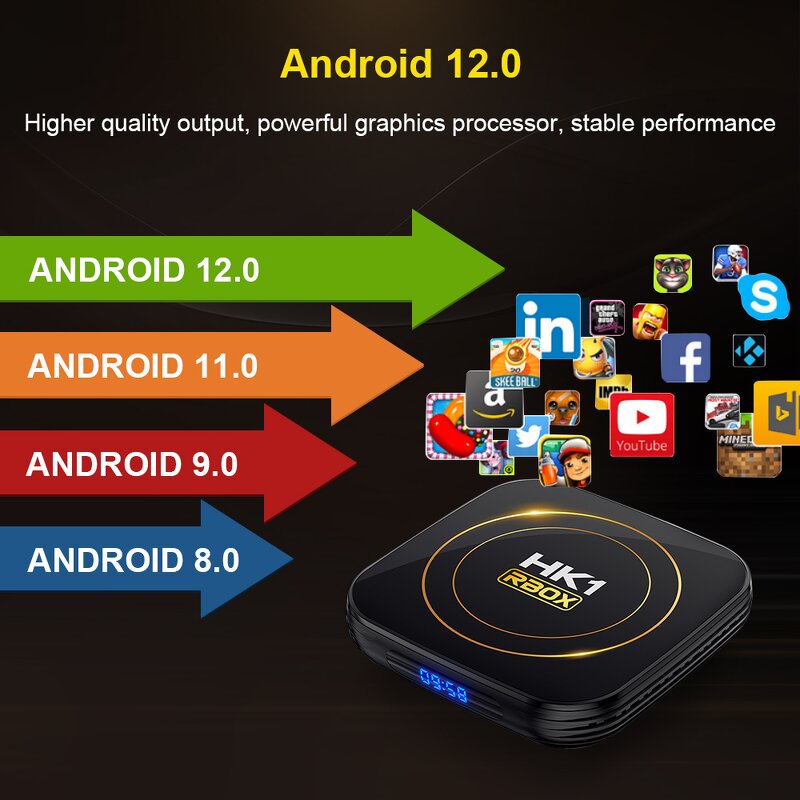 China HK1 RBOX K8 TV Box Supplier - OEM Android 13.0 RK3528
