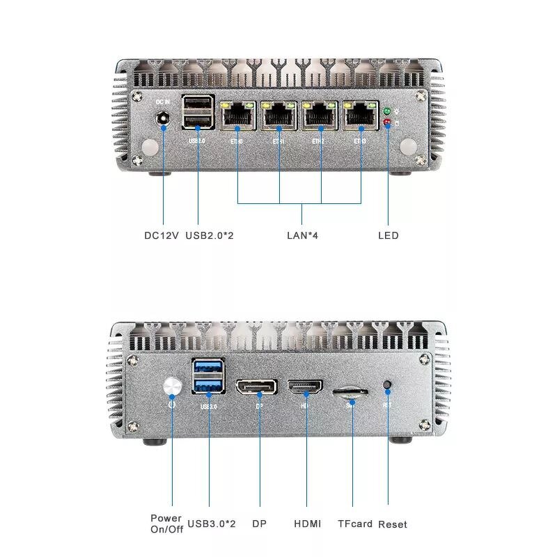 OEM ODM Fanless Computer Factory - OEM Multi 4*Com Port Celeron