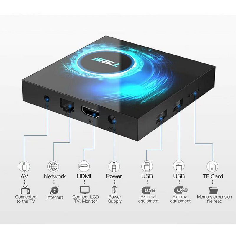 Support 6K ULTRA HD TV Box Factory - OEM T95 Android 10 4gb Ram