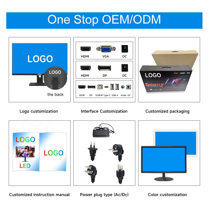 LED LCD Display Monitor Supplier - OEM Factory OEM 27 Inch 1080P