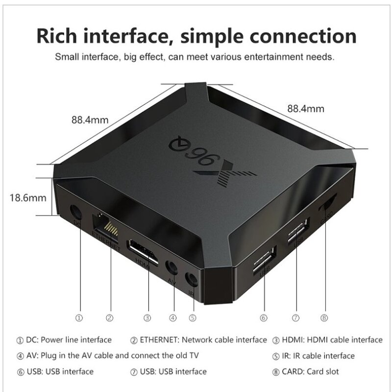 TV Stick Manufacturer - OEM QUNSHITECH Android 10.0 X96 S400