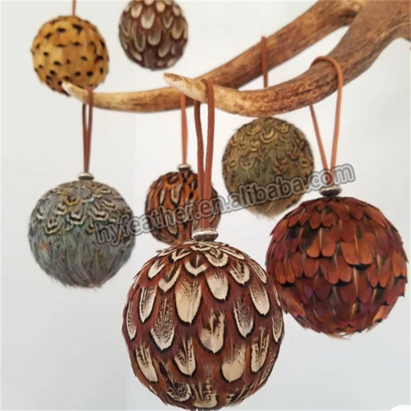 Pheasant Feather Christmas Ball Manufacturer - Wholesale Ornament