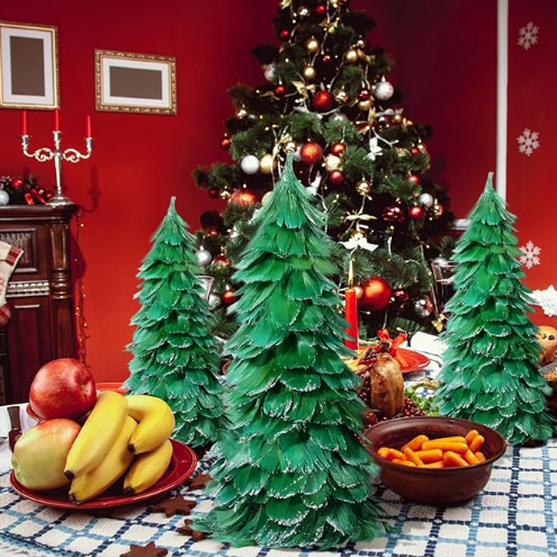 Feather Christmas Tree Factory - Dyed White Farmhouse Decor