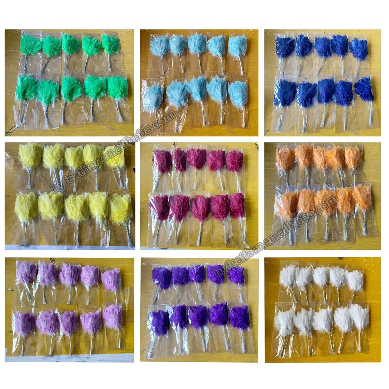 Feather Floral Pick Supplier - Wire Stem Wedding Arrangement