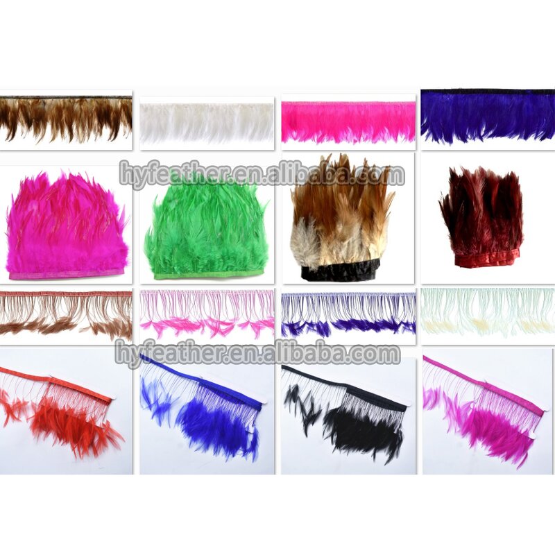 Chicken Feathers Supplier - Multi-color Dyed Sewing Trims