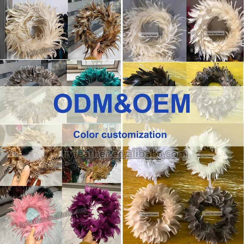 Feather Wreath Manufacturer - Garland Holiday Home Decor