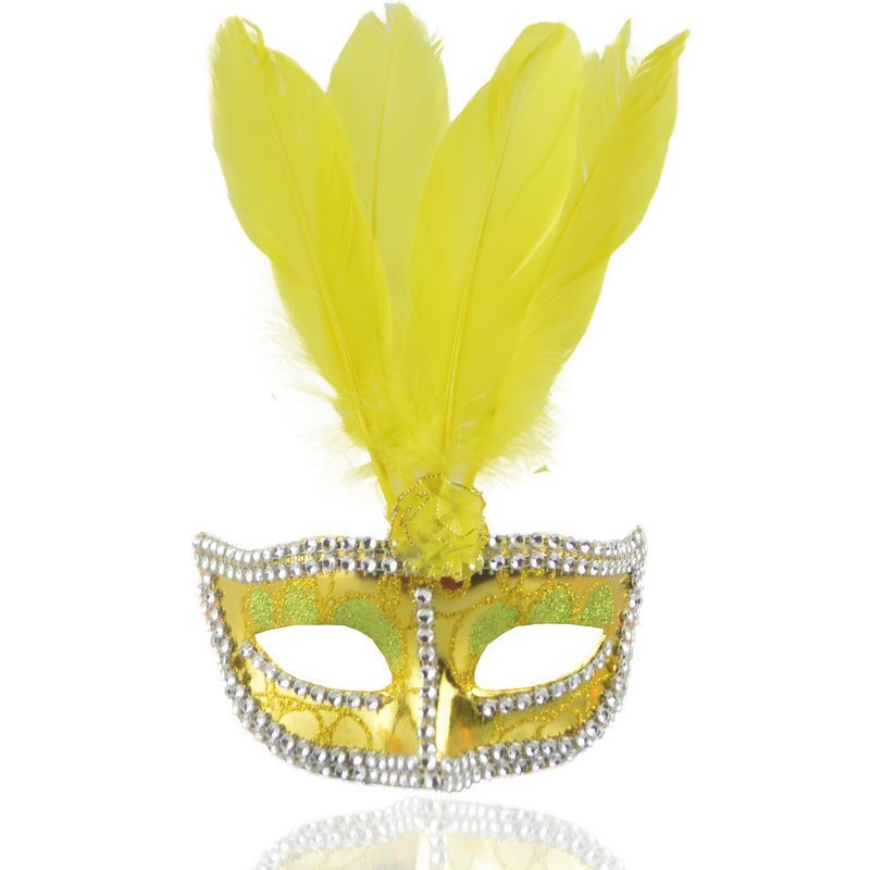 Feather Party Mask Manufacturer - Pink Venetian Carnival