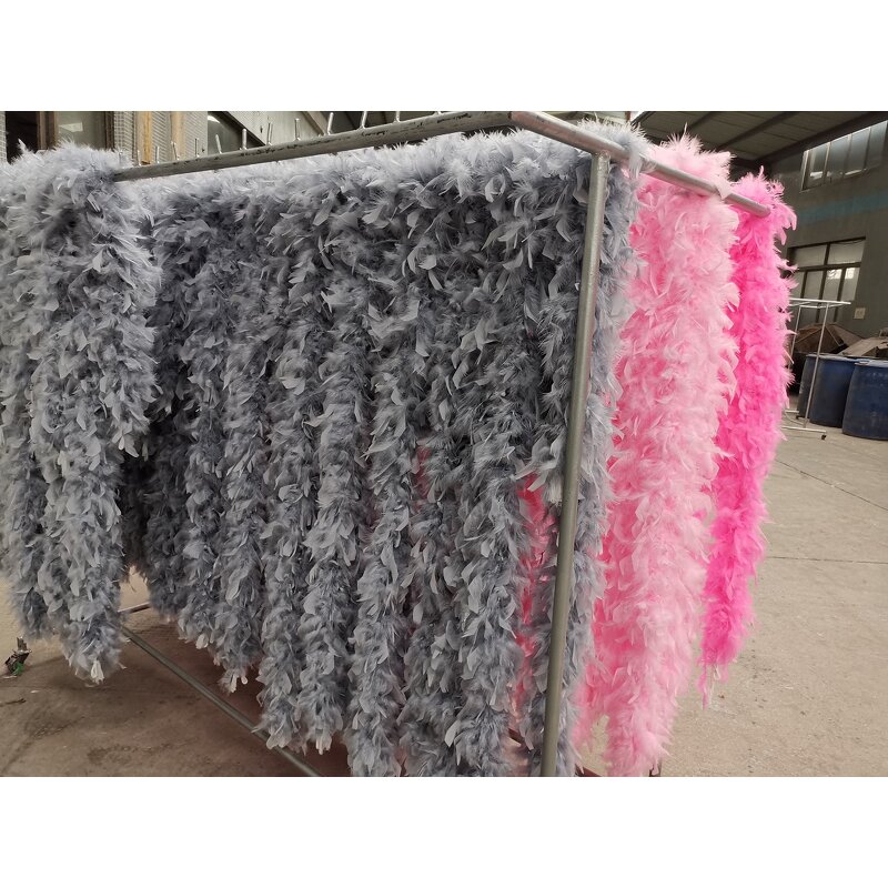 Turkey Feather Boa Manufacturer - 120g Pink Scarf Party Decor