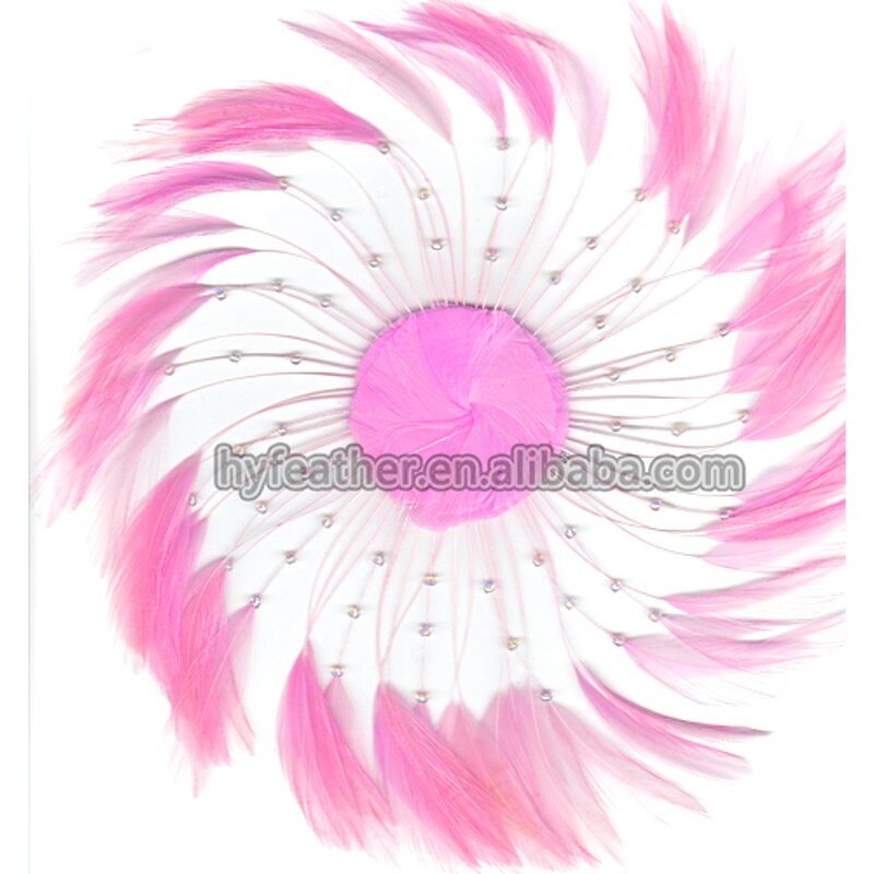 Chicken Hackle Feather Plate Supplier - Black Costume Craft