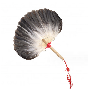 Handmade Feather Fan Factory - Vintage Wooden Handle Custom
