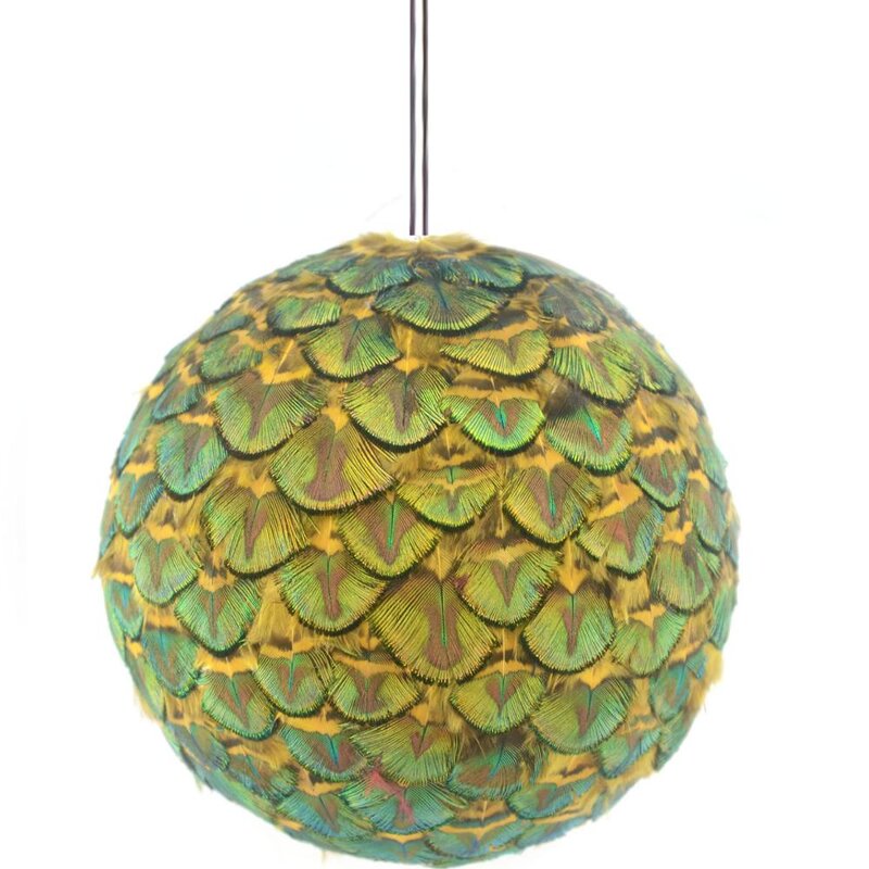 Peacock Feather Ornament Manufacturer - Natural Autumn Wedding