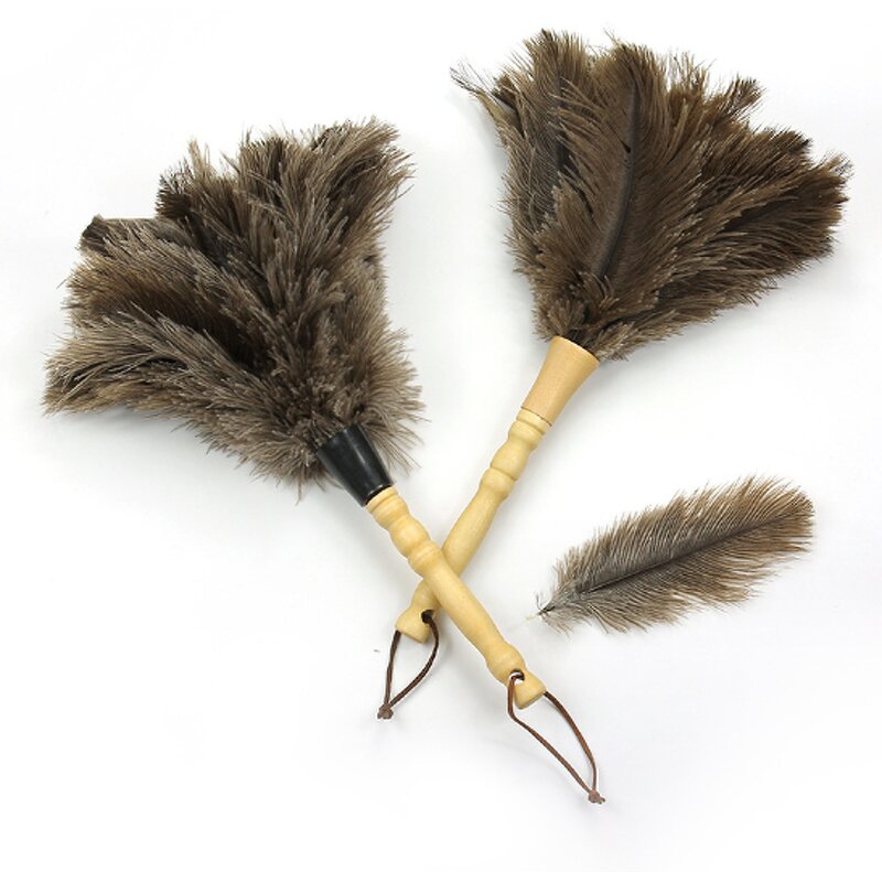 Ostrich Feather Duster Factory - Grey Eco-friendly Cleaning