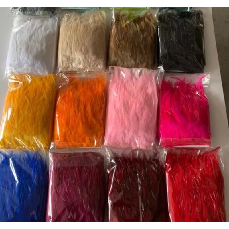 Rooster Feather Fringe Manufacturer - Red Sewing Ribbon Trim