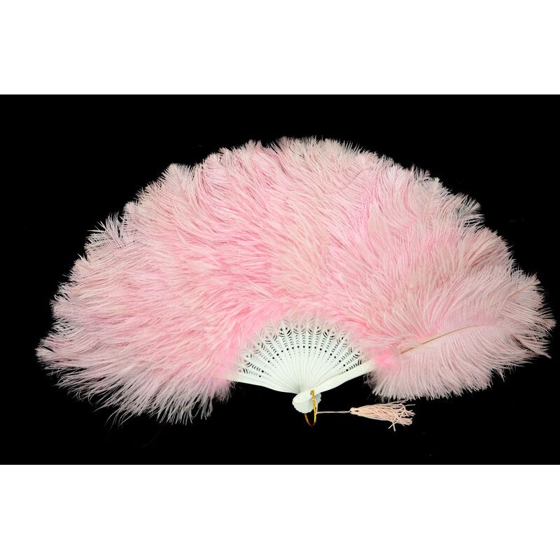 Ostrich Feather Hand Fan Factory - Large Halloween Party