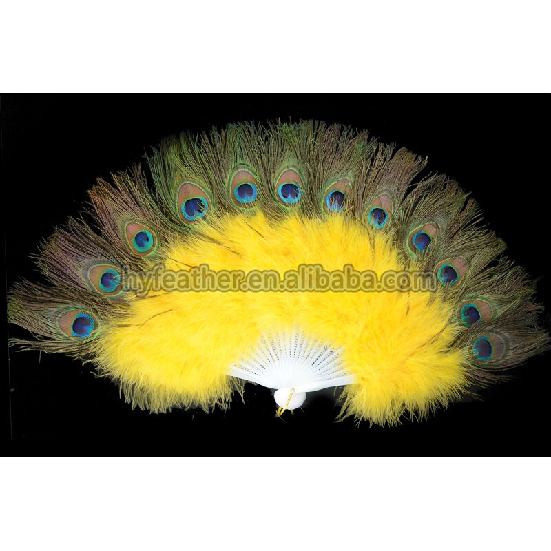 Peacock Feather Hand Fan Factory - Hand Decorative Party