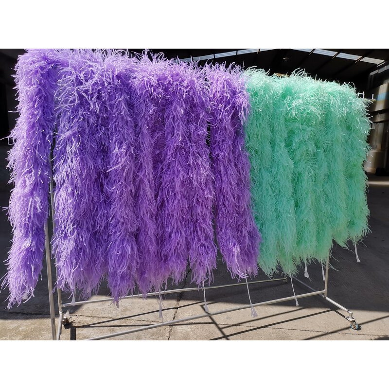 Ostrich Feather Boa Factory - 2ply Lime Scarf Costume