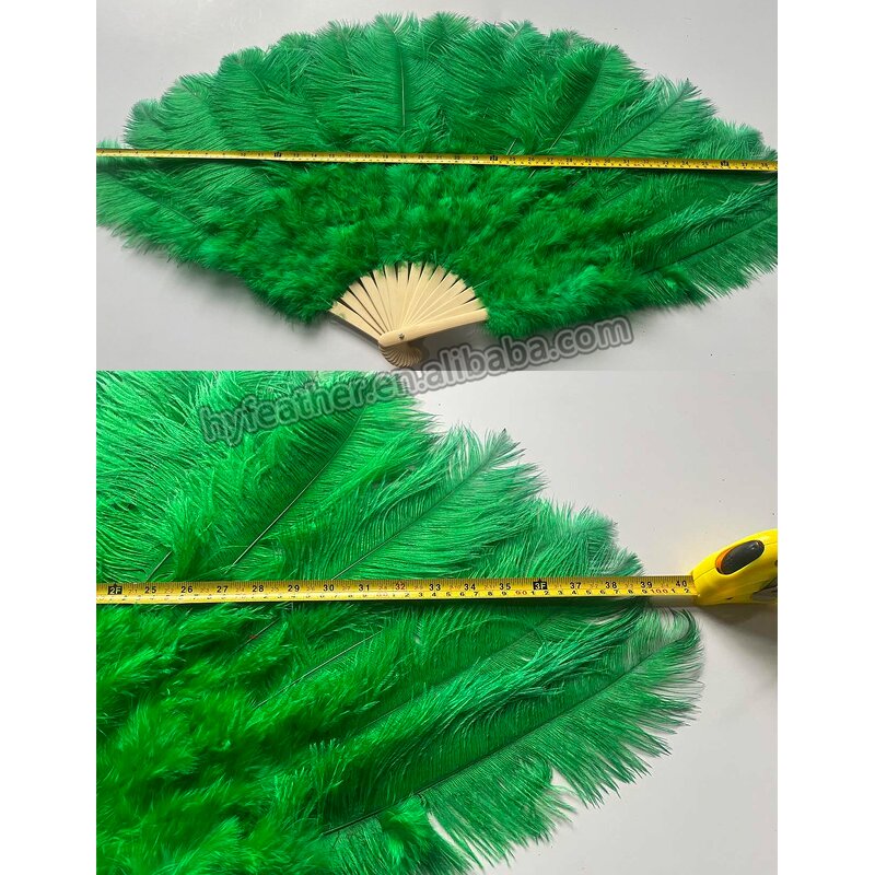 Ostrich Feather Fan Manufacturer - Dyed Bridal Dance Accessory