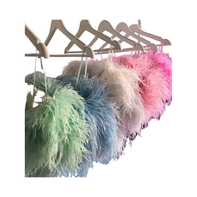 Ostrich Feather Boa Factory - Xmas Garland Dyed White Orange