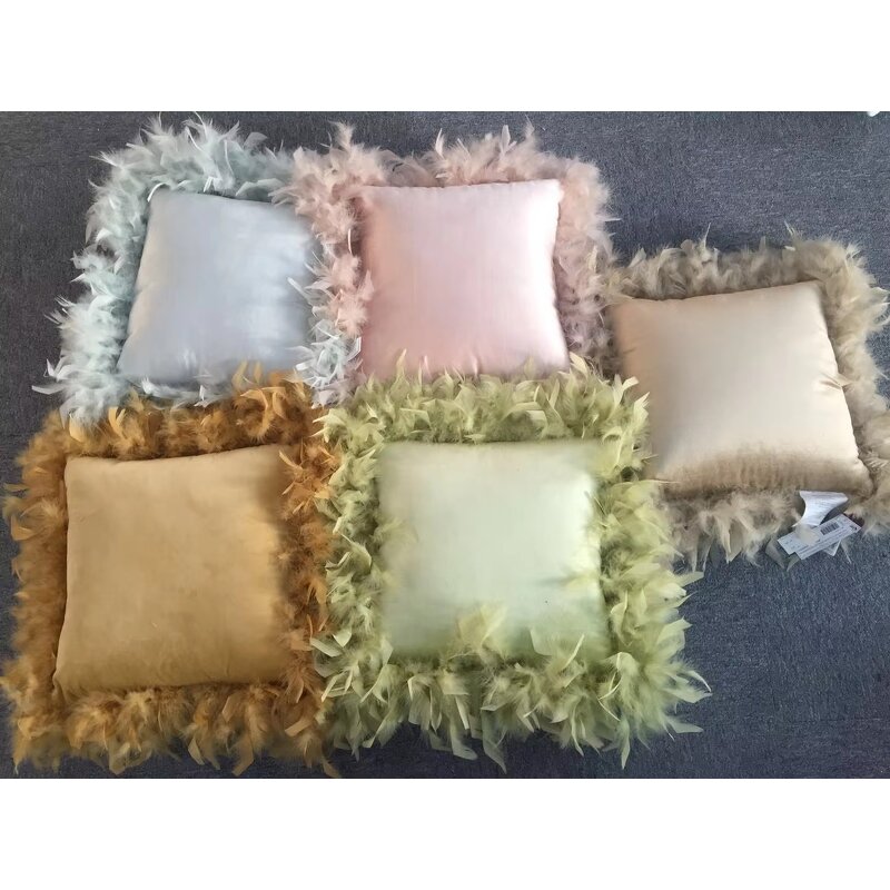 Turkey Feather Trim Supplier - High Quality White Dyed