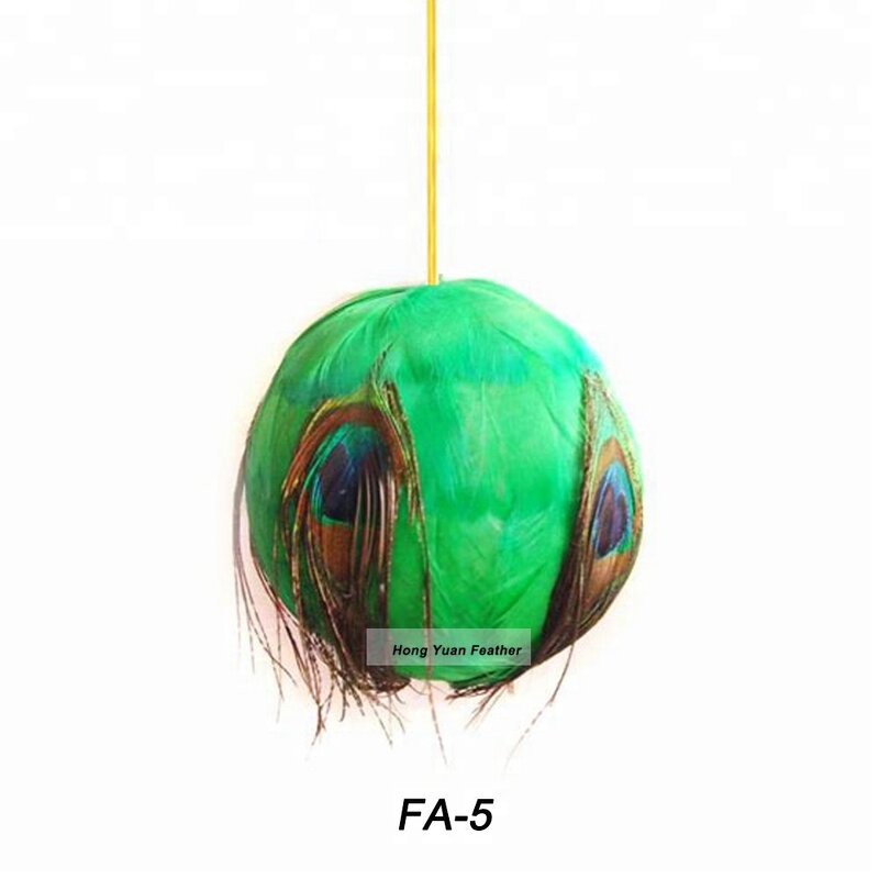 Peacock Feather Christmas Ball Factory - Natural Festive Ornament