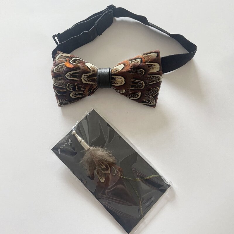 Feather Bow Tie Manufacturer - Handmade Lapel Pin Custom