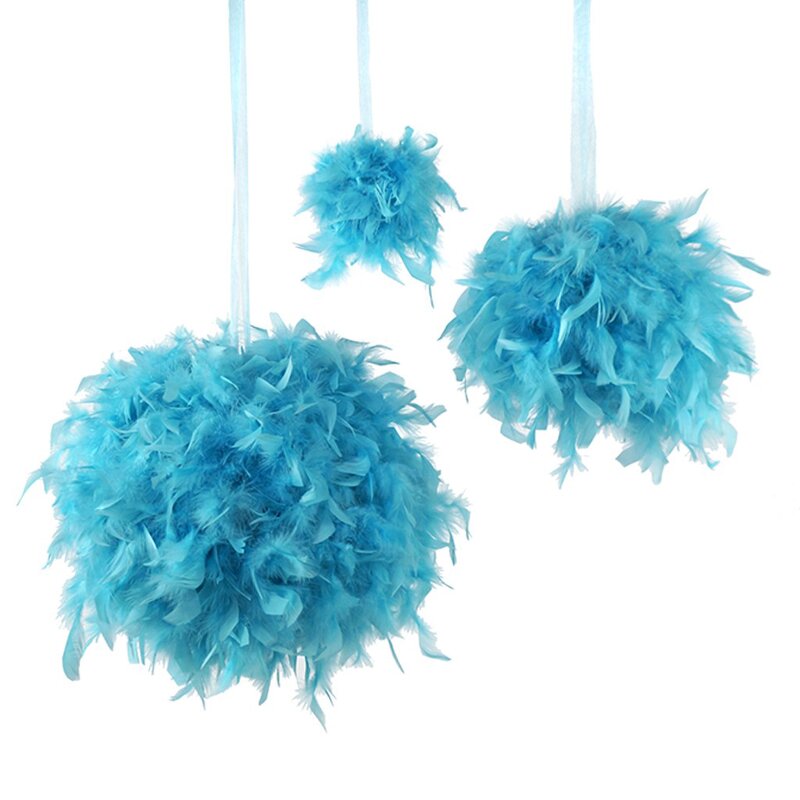 Turkey Feather Christmas Ball Manufacturer - Dyed Black Big