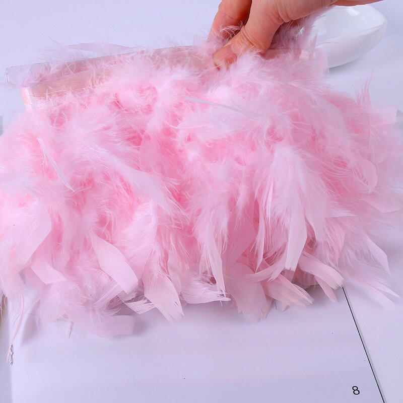 Turkey Feather Fringe Manufacturer - High Quality Dyed Trim