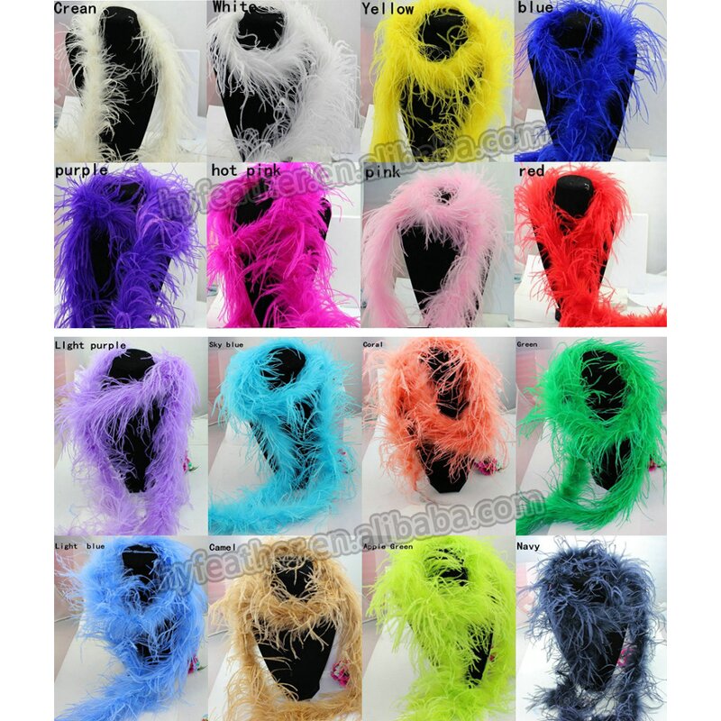 Ostrich Feather Boa Manufacturer - 1ply Scarf Women Wedding
