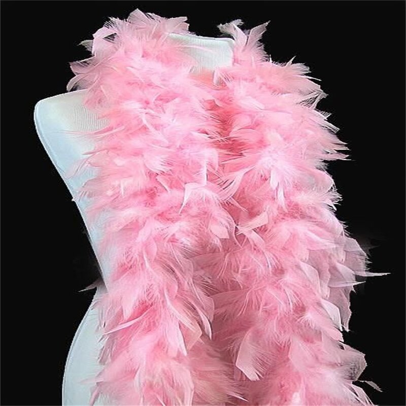 Turkey Feather Boa Factory - Light Yellow Scarf Christmas