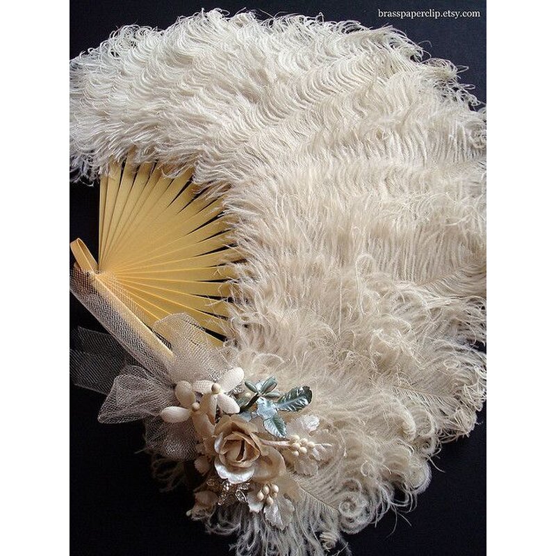 Feather Hand Fan Factory - Dyed Handmade Dance Party