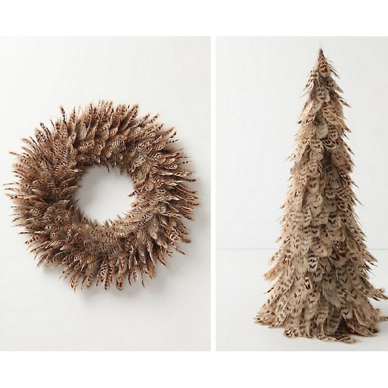 Rooster Feather Tree Factory - Green Christmas Farmhouse Decor