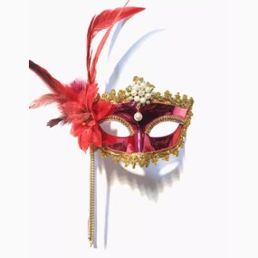 Venetian Mask Supplier - Feather Carnival Party Accessory