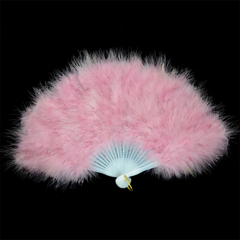 Turkey Feather Hand Fan Manufacturer - Large Marabou Folding