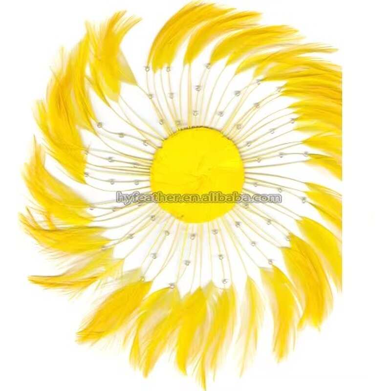 Chicken Hackle Feather Plate Factory - Ivory Wedding Fascinator