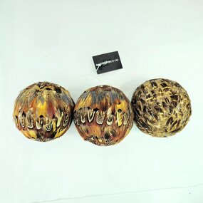 Pheasant Feather Ornament Factory - Natural Christmas Ball