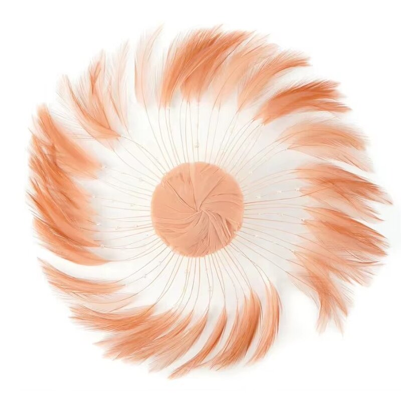 Chicken Hackle Feather Plate Factory - Rainbow Wedding Craft