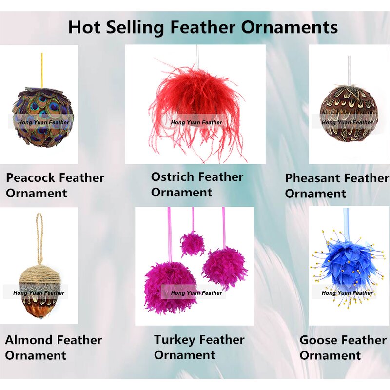 Peacock Feather Ornament Manufacturer - Christmas Ball Decor