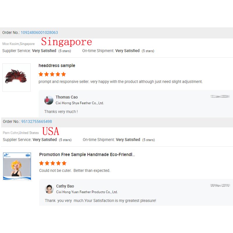 Chicken Hackle Feather Plate Manufacturer - Black Hair Accessory