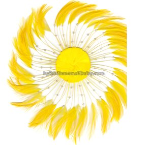 Chicken Hackle Feather Plate Manufacturer - Black Hair Accessory